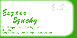 eszter szuchy business card